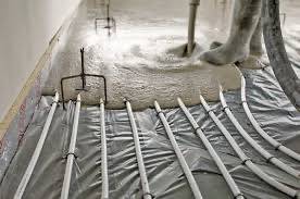 Chape ciment fluide pour plancher chauffant