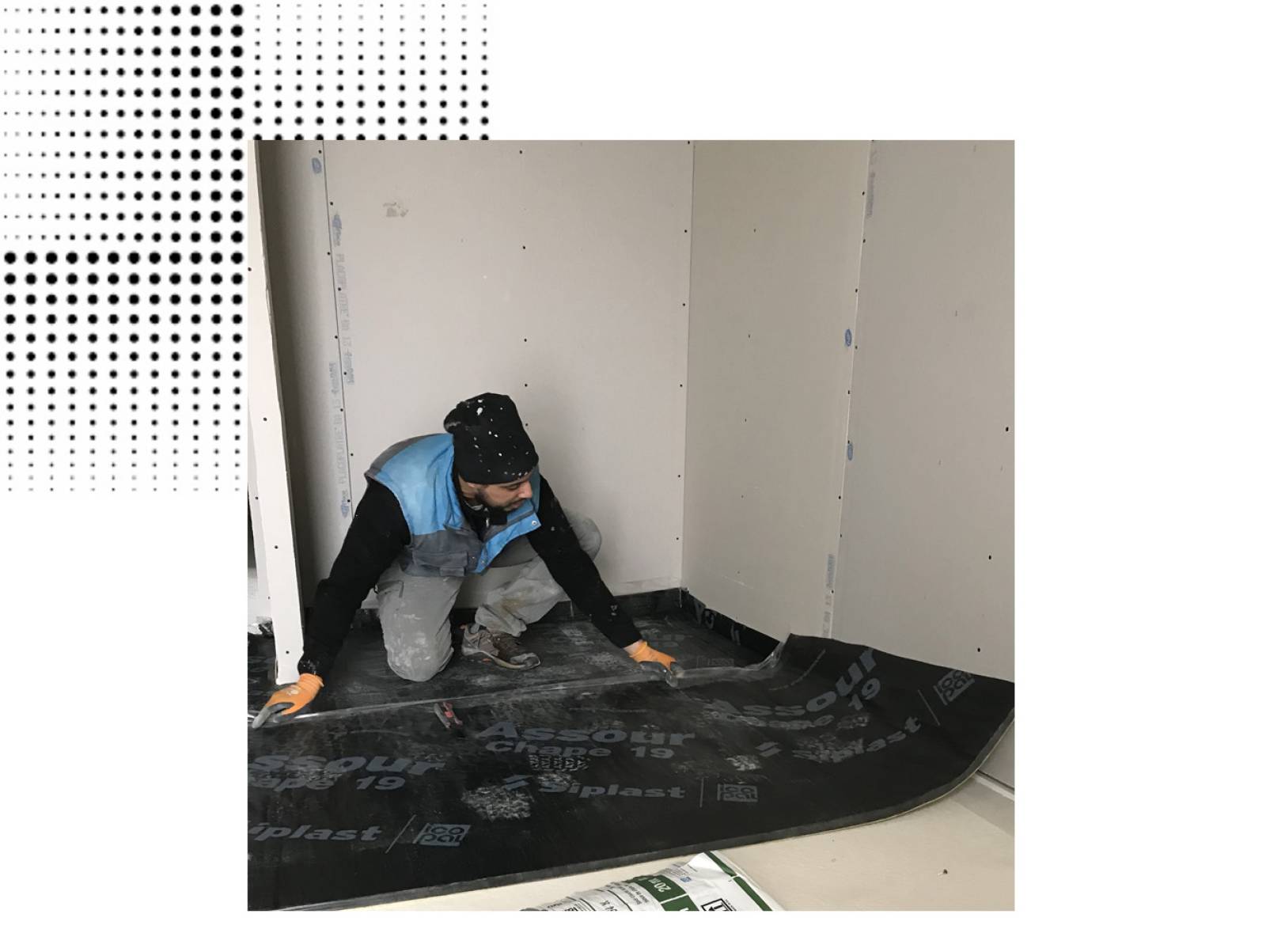 Pose isolation phonique