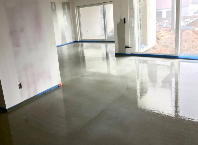 Chape ciment fluide pour plancher chauffant