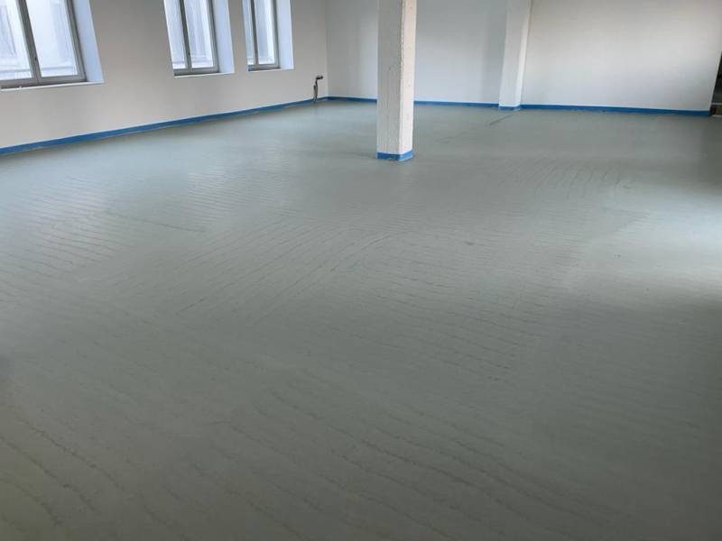 Chape ciment fluide faible épaisseur